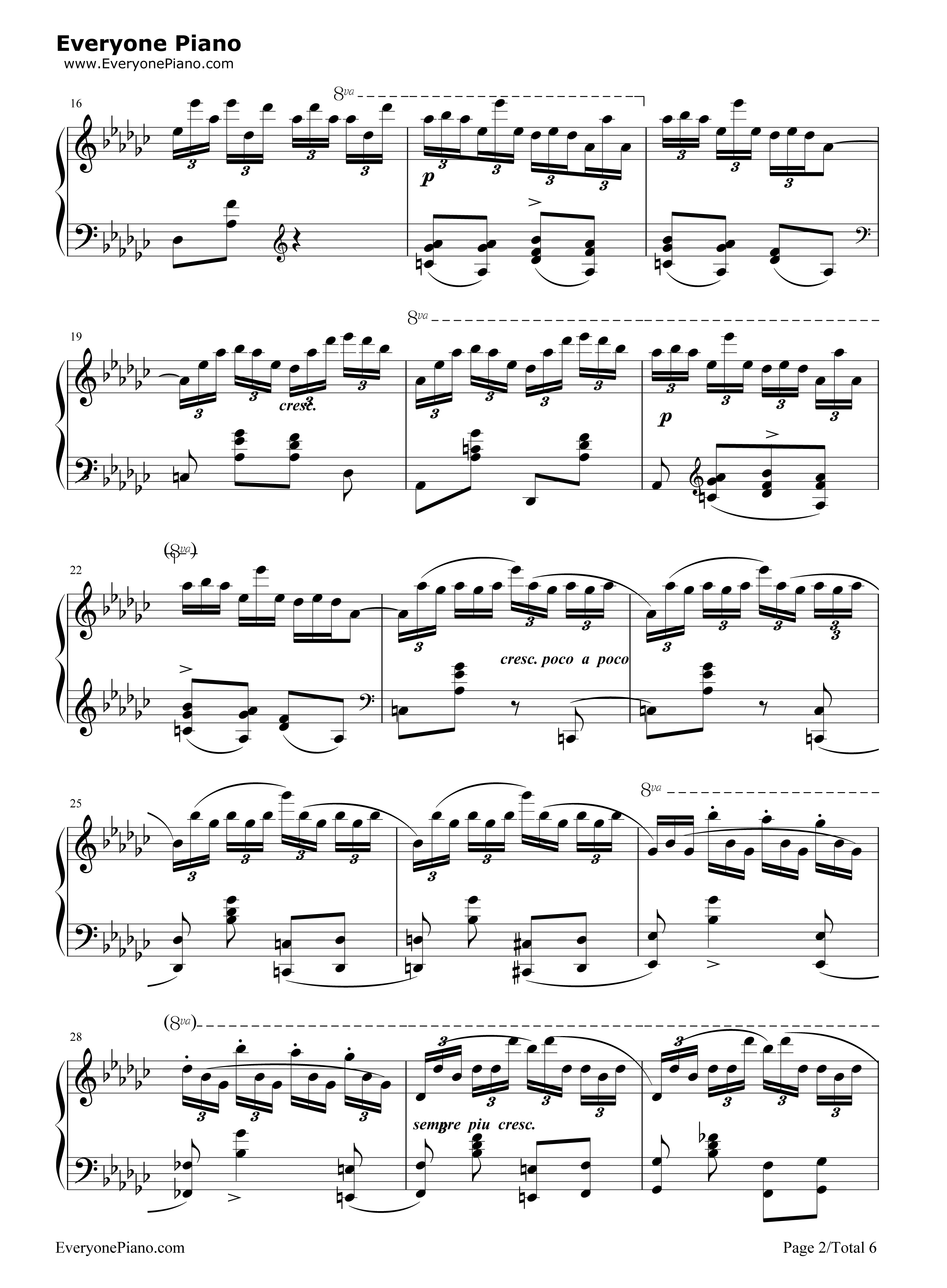 黑键练习曲-肖邦练习曲op10 no5