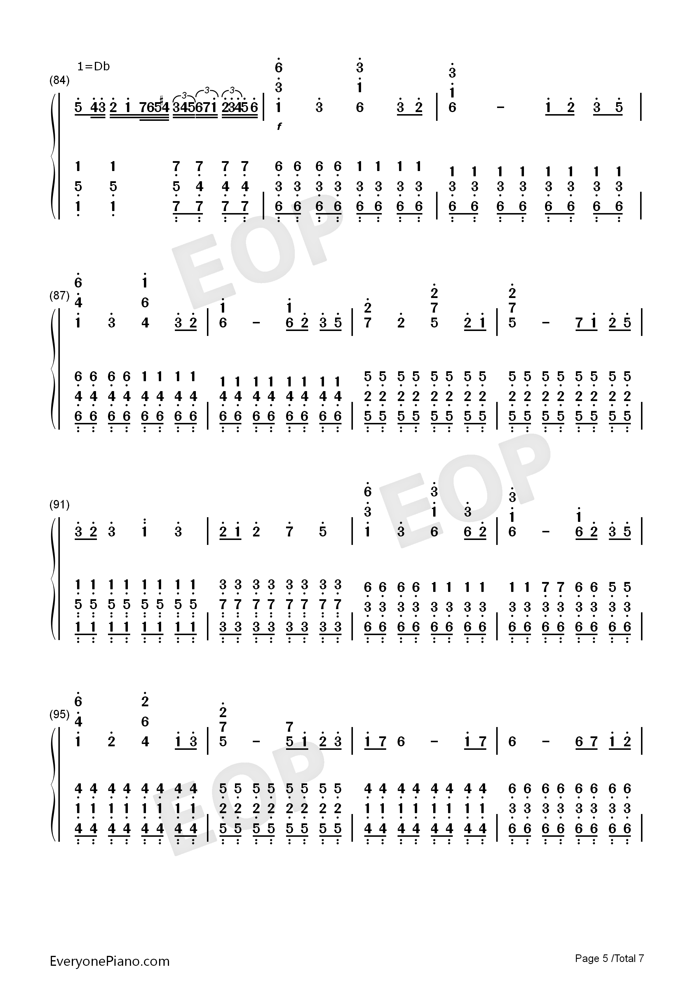 starsky数字简谱图片