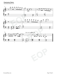 Make You Feel My Love-C调简单版-Adele五线谱预览2